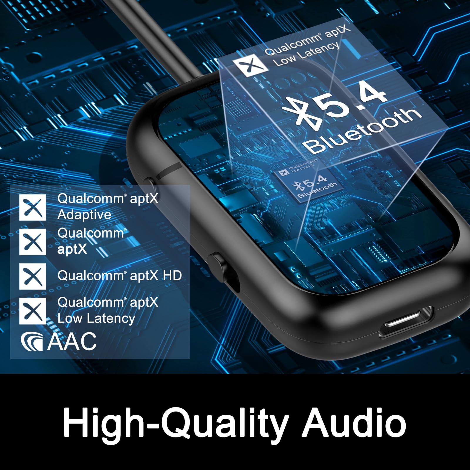 Beeitzie Premium Airplane Bluetooth 5.4 Transmitter Adapter,Supports 2 - View 7