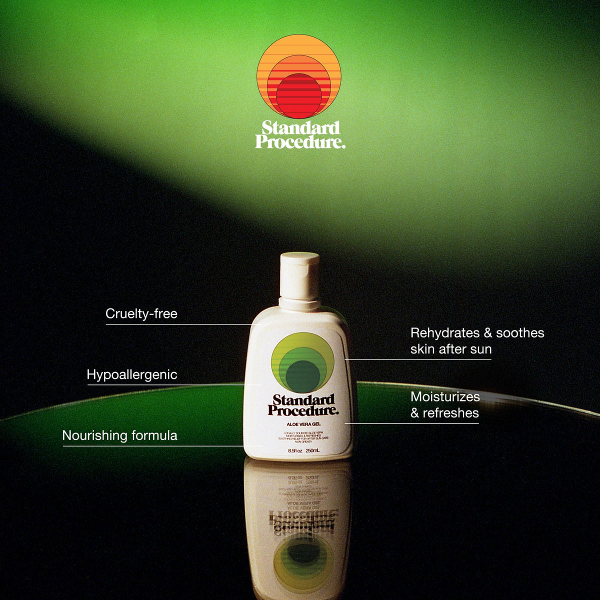 Standard Procedure SPF 50 Sunscreen Aloe Vera Gel 4HR Water - Standard Procedure. Official Imagery - 4
