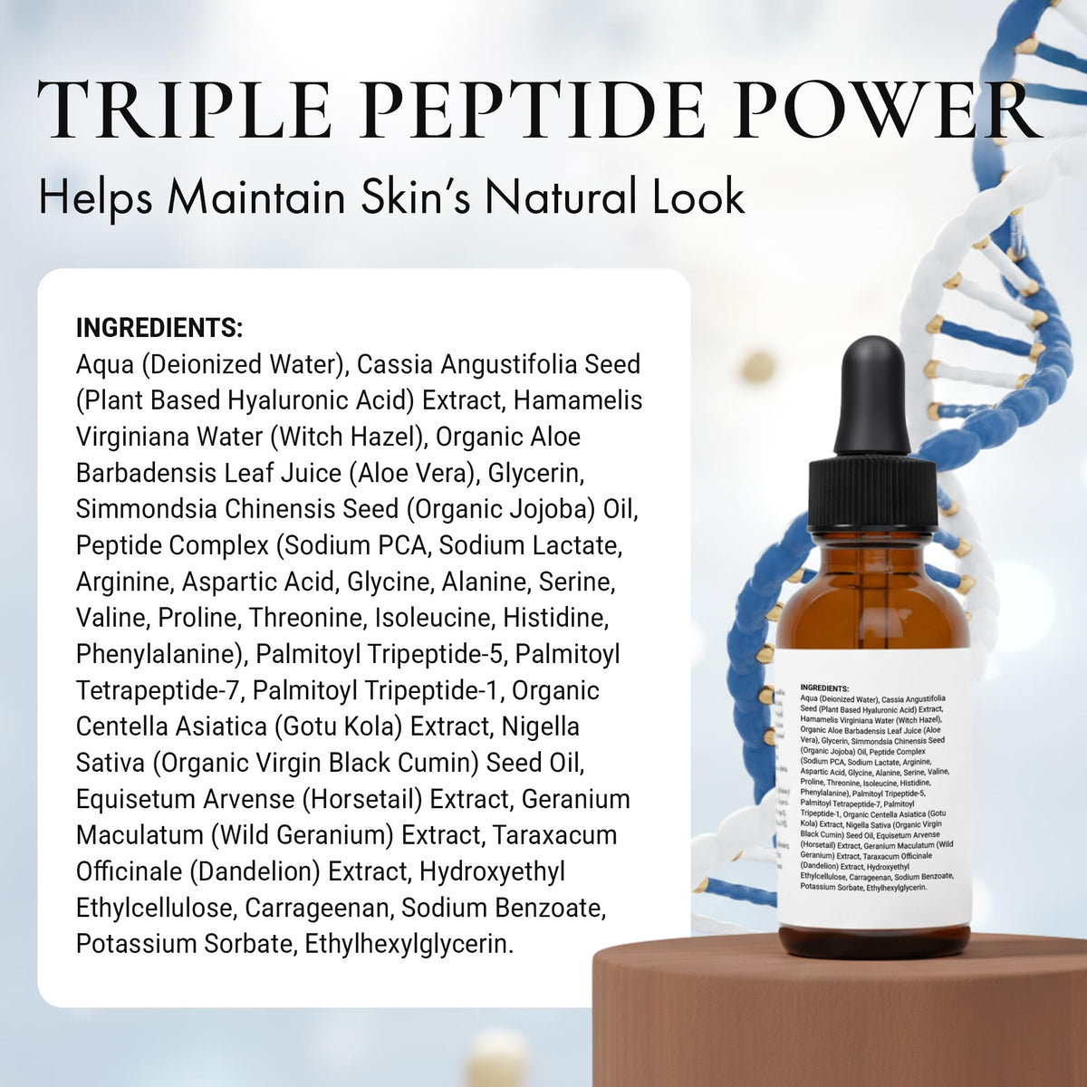 ELLA PURE Hydrating Face Serum with Triple Peptides - ELLA PURE Official Imagery - 3