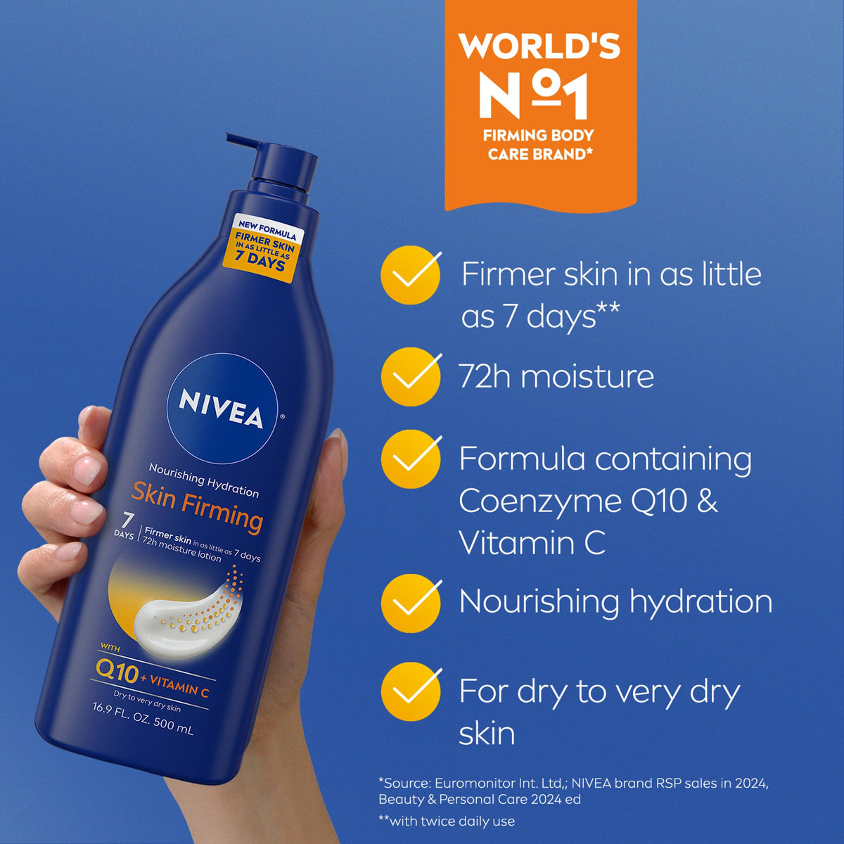 NIVEA Skin Firming Body Lotion and Gel Cream Variety Set 2 - NIVEA Official Imagery - 5