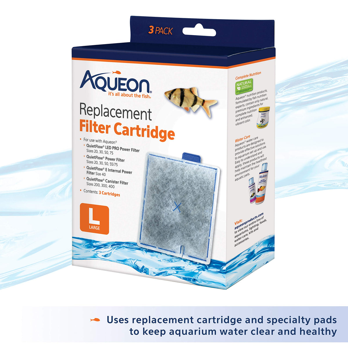Aqueon QuietFlow 30 LED PRO Aquarium Fish Tank Power Filter - Aqueon Official Imagery - 8