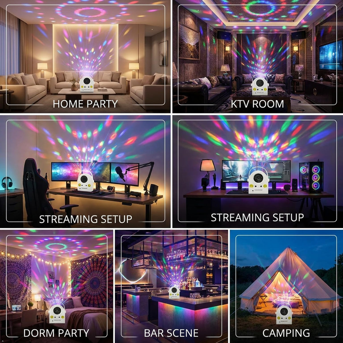 Disco Ball Party Lights DJ Party Stage Light - Yiixuyo Official Imagery - 3