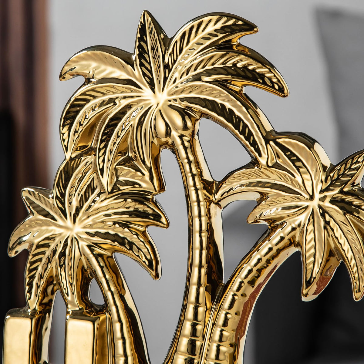 Ceramics Golden Coconut Tree Statue Gold Tree Decor Home - NewSangXia Official Imagery - 7