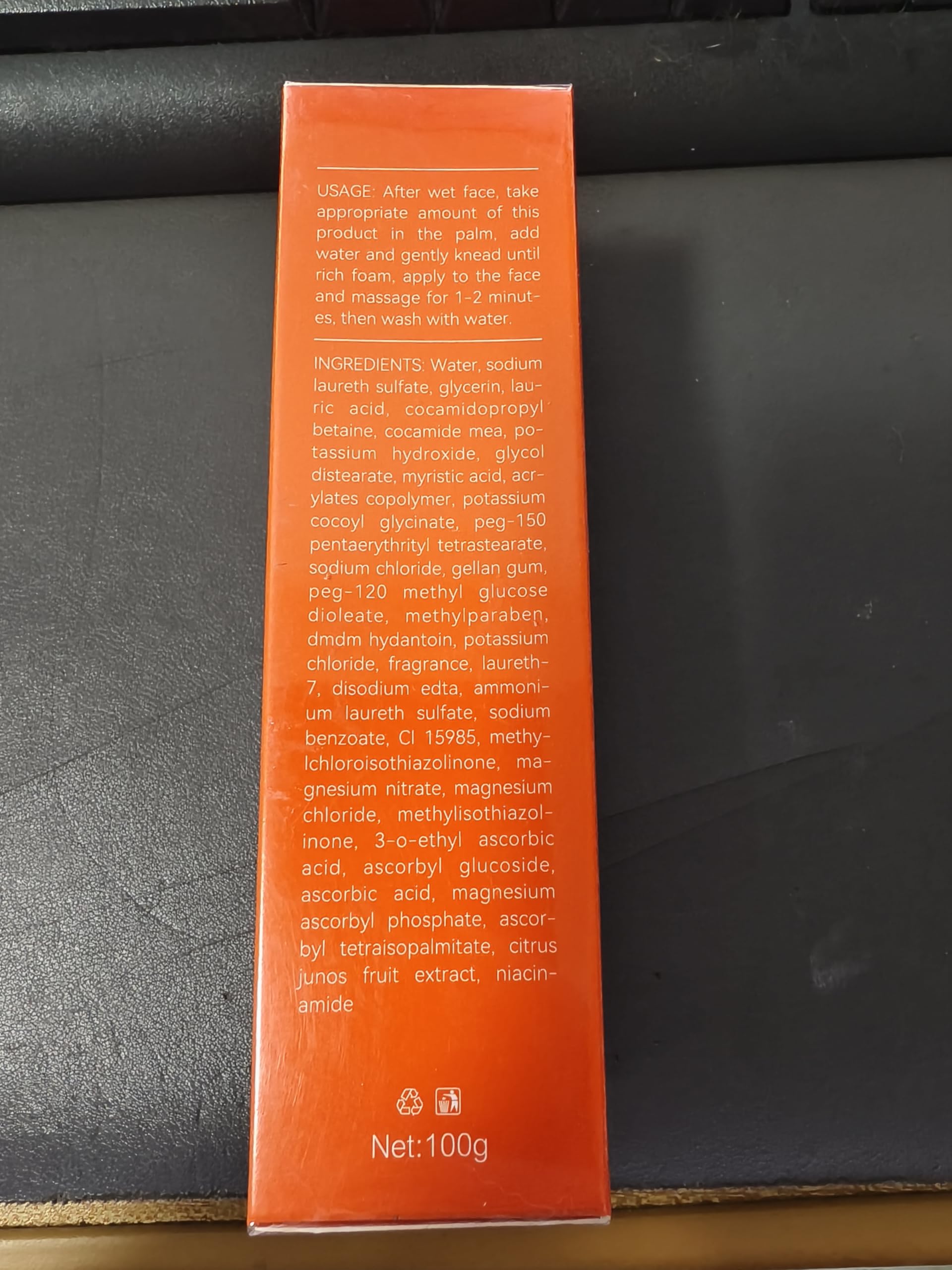 NureBe 5X Vitamin C Face Cleanser 100g with Niacinamide & Hyaluronic A - View 10