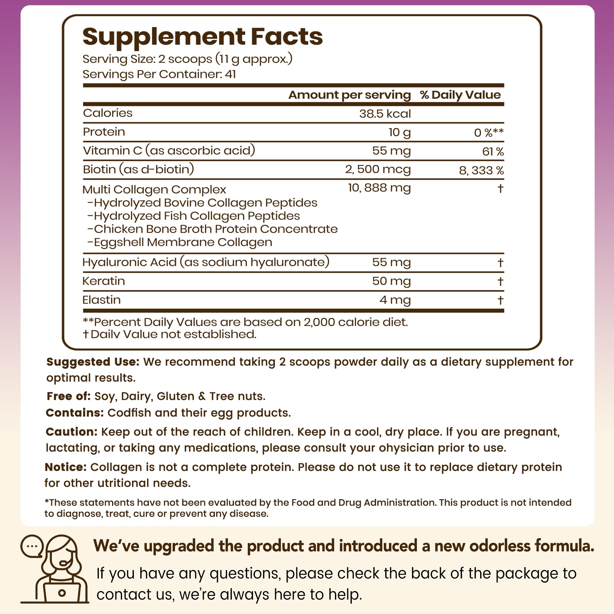 VEV Multi Collagen Peptides Powder Types I II III V X 41 - VEV Official Imagery - 3