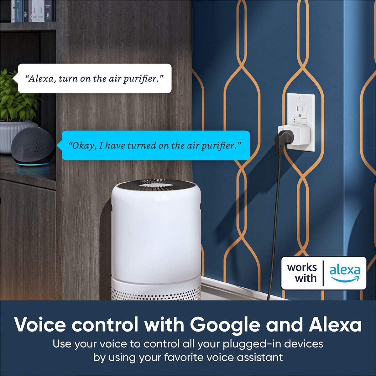 Wyze Plug 2 4GHz WiFi Smart Plug Compatible with Alexa - WYZE Official Imagery - 5