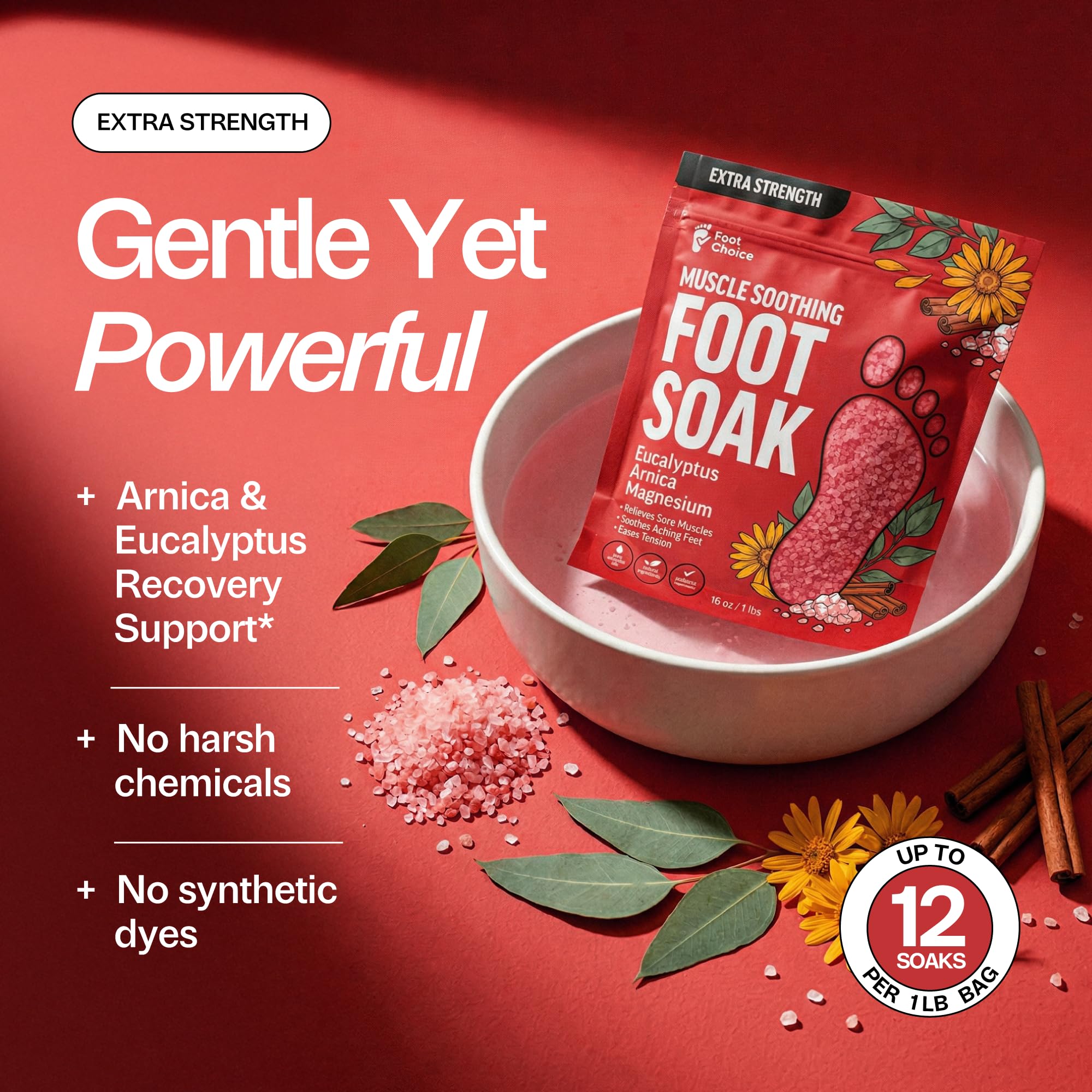 Foot Choice Epsom Salt Foot Soak – Arnica & Peppermint 1lb