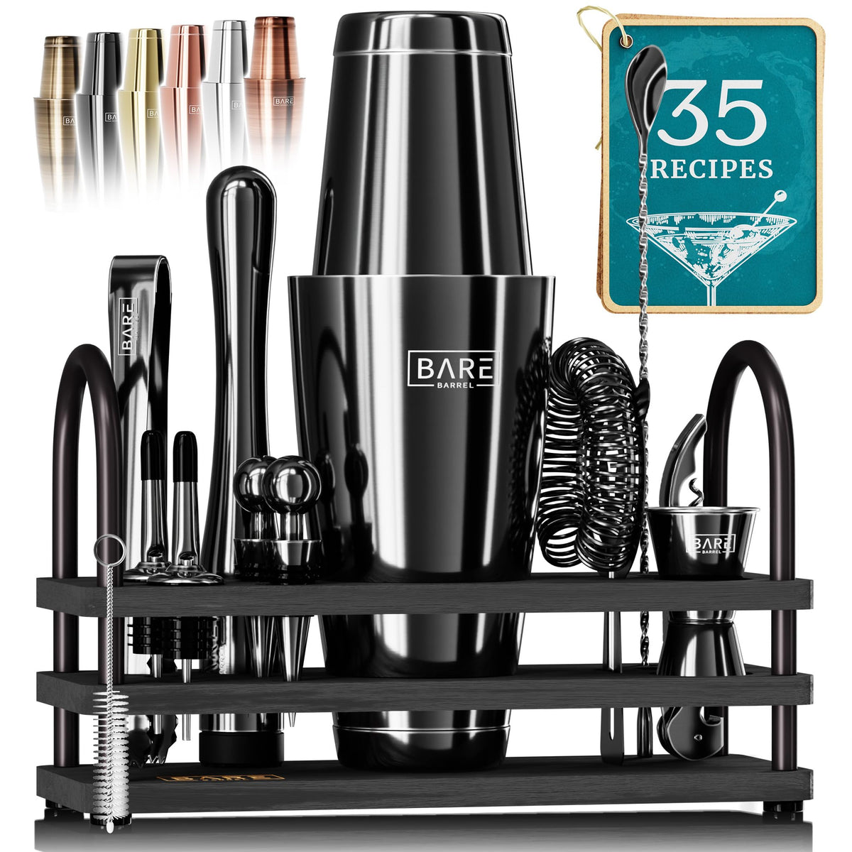 BARE BARREL Mixology Bartender Kit Bar Set - Bare Barrel Official Imagery - 2