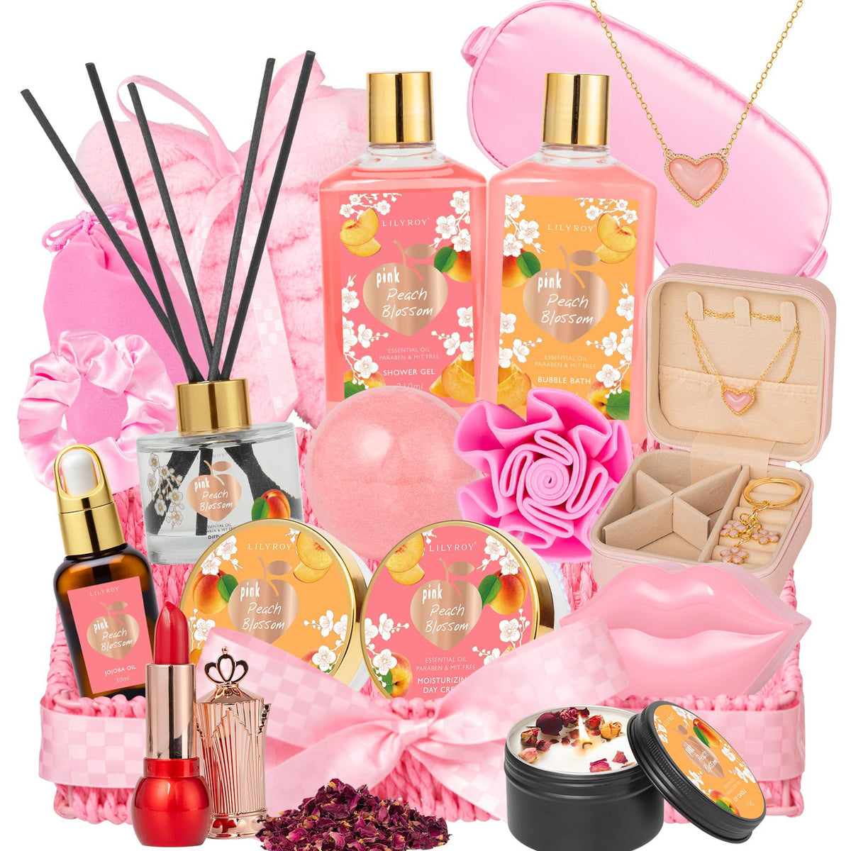 23Pcs Spa Gifts Skin Care Kit Set Luxurious Spa Gift Baskets - LILY ROY Official Imagery - 2