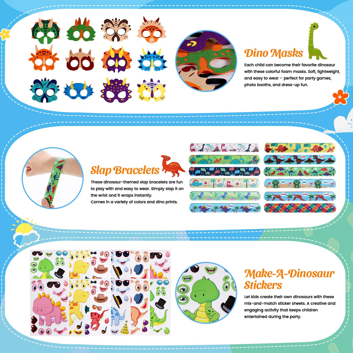 Rotel Dinosaur Party Favors 12 Kids Set Return Gifts for - Rotel Official Imagery - 5