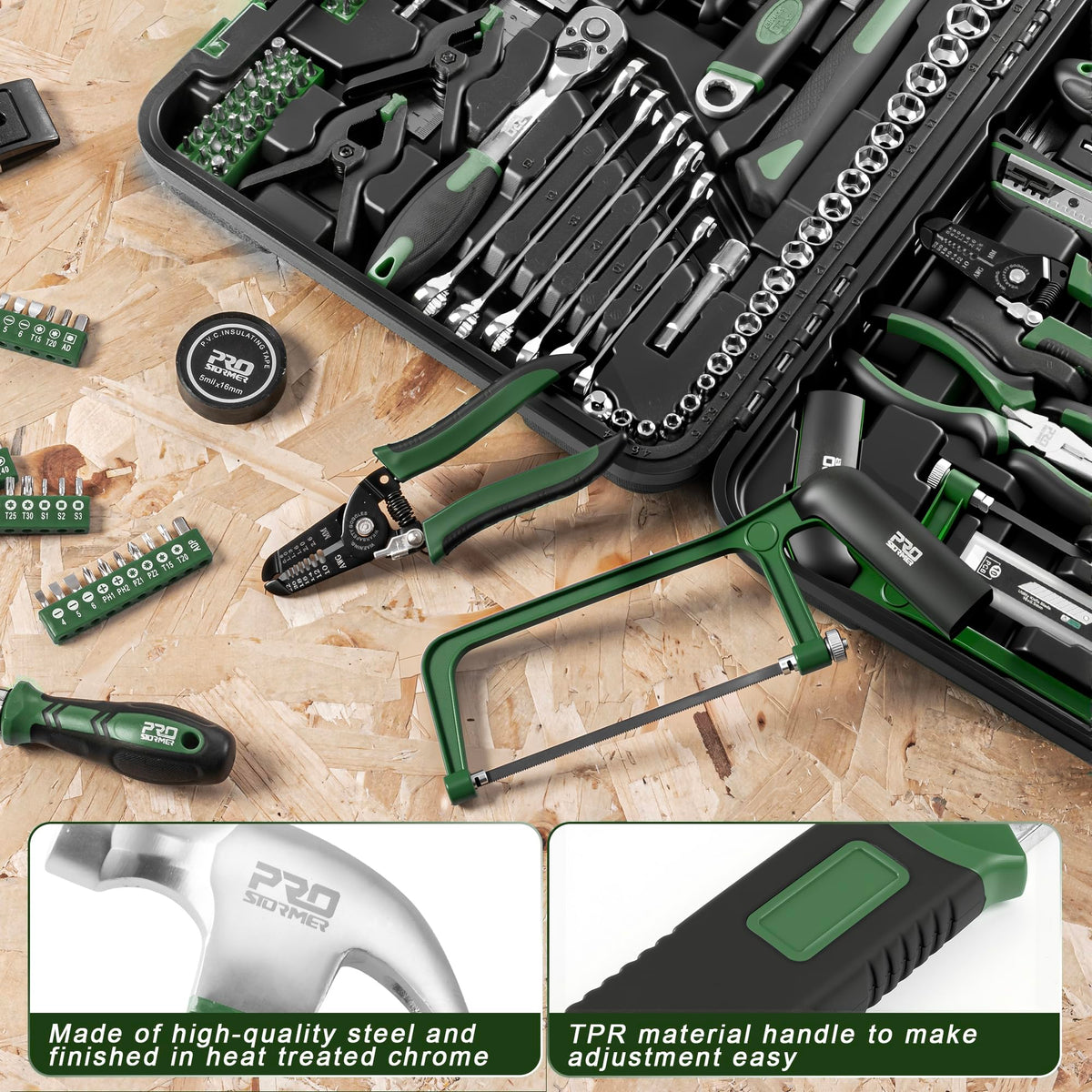 Prostormer 259 Piece Tool Kit Household Essential Tool Set - Prostormer Official Imagery - 5