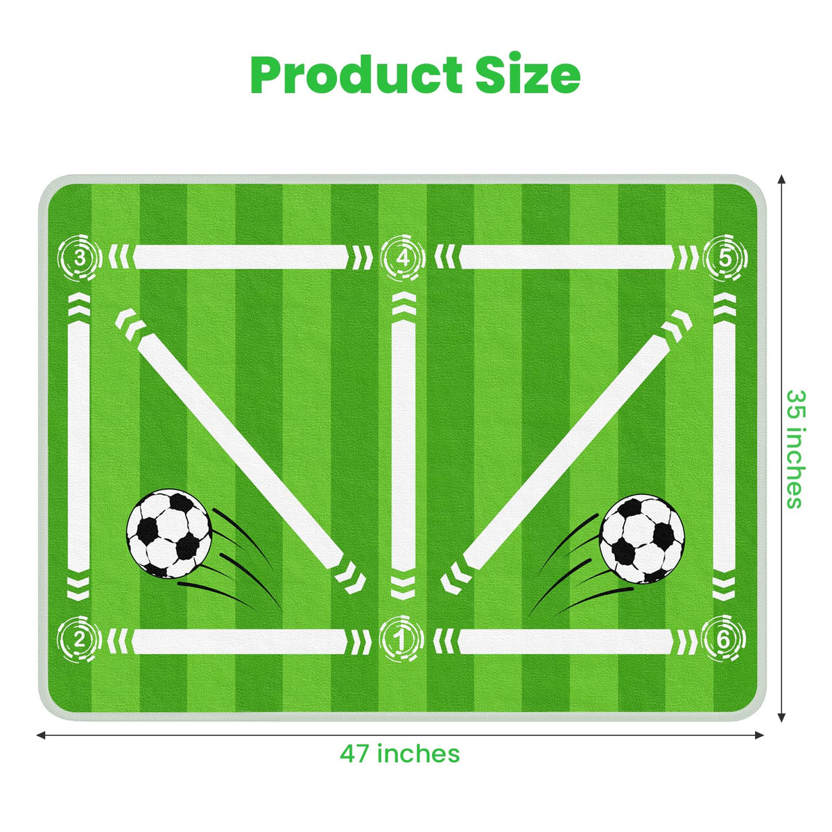 Soccer Training Mat Soccer Training Equipment with Storage - Sawiei Official Imagery - 3