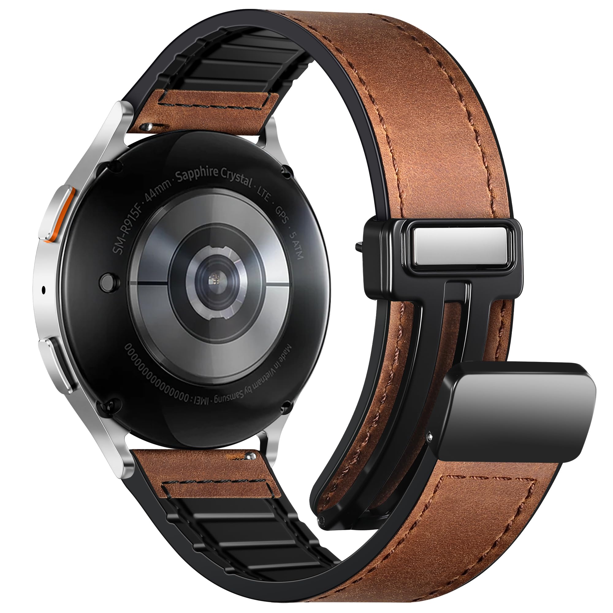 Magnetic Leather Bands Compatible with Samsung Galaxy Watch 7 - Product Imagery