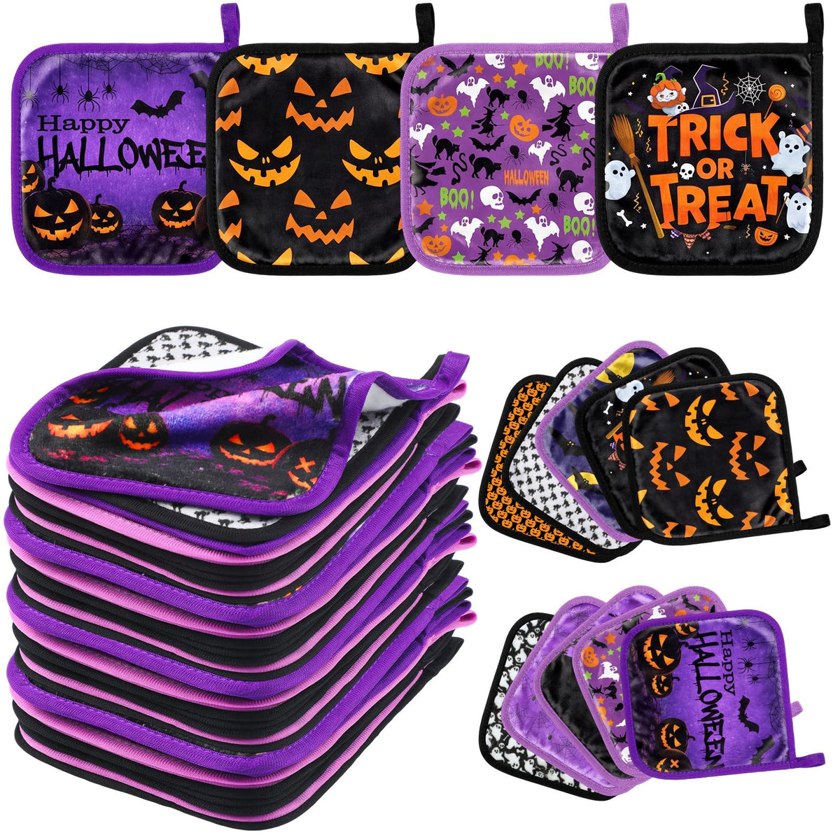 Flutesan 20 Pcs Halloween Microfiber Makeup Remover Cloths 6 - Flutesan Official Imagery - 2