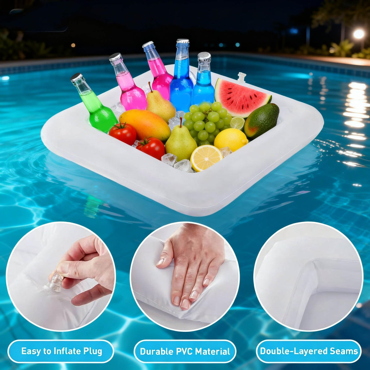 3 piece Inflatable ice Serving bar Inflatable ice Tray - Premium Selection Official Imagery - 6