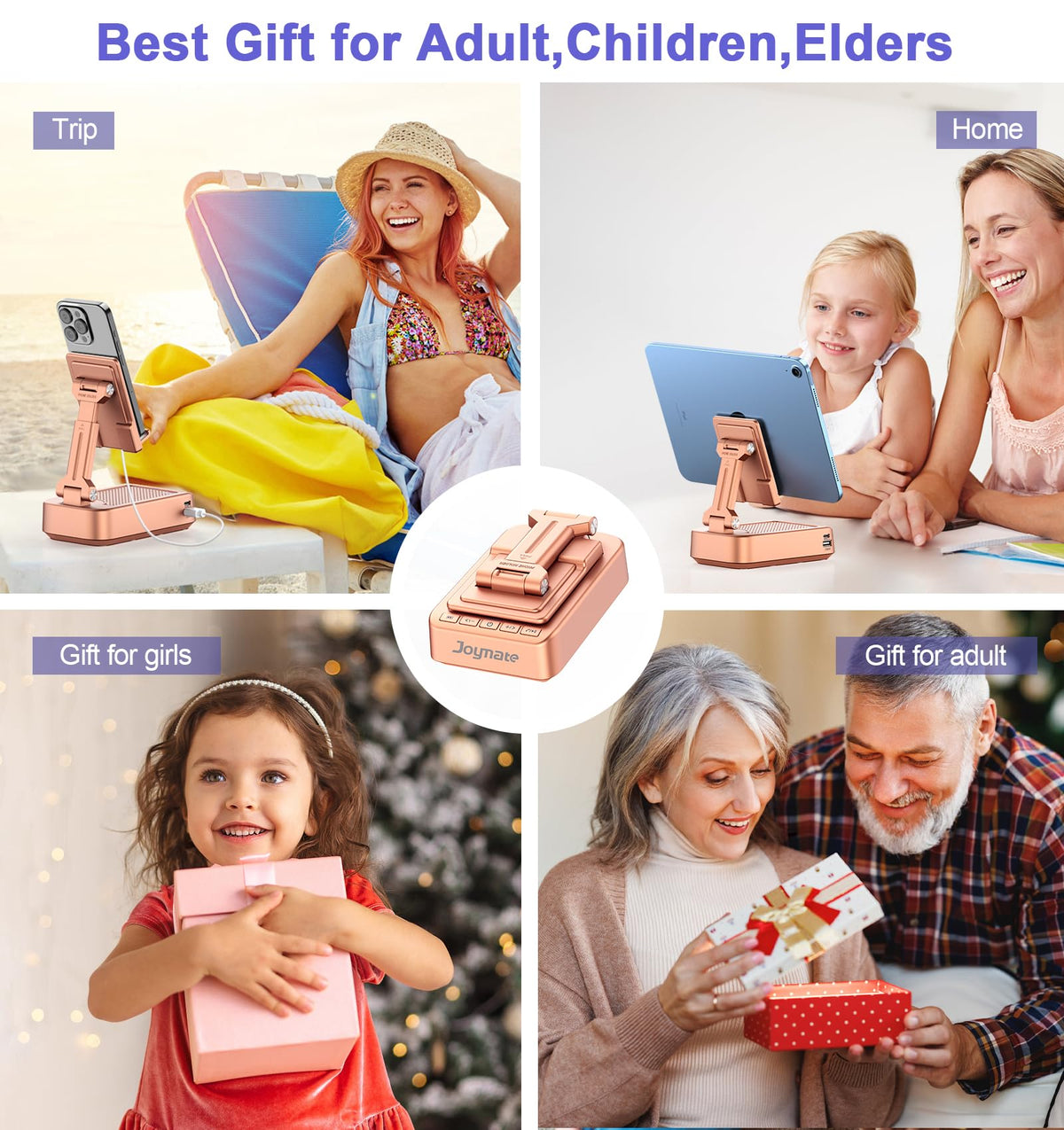 Gifts for Women Girls Bluetooth Speaker Phone Stand with - Joymate Official Imagery - 7