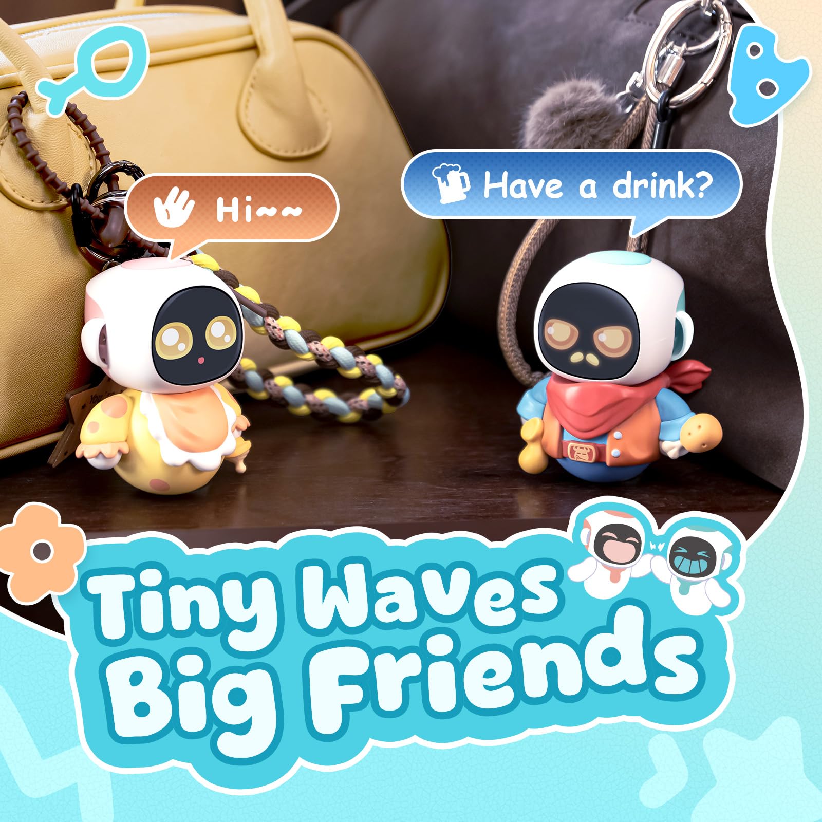 ENERGIZE LAB Eiliko Aquamarine - Your Tiny AI Charm Robot that Ma by ENERGIZE LAB - Angle View 7