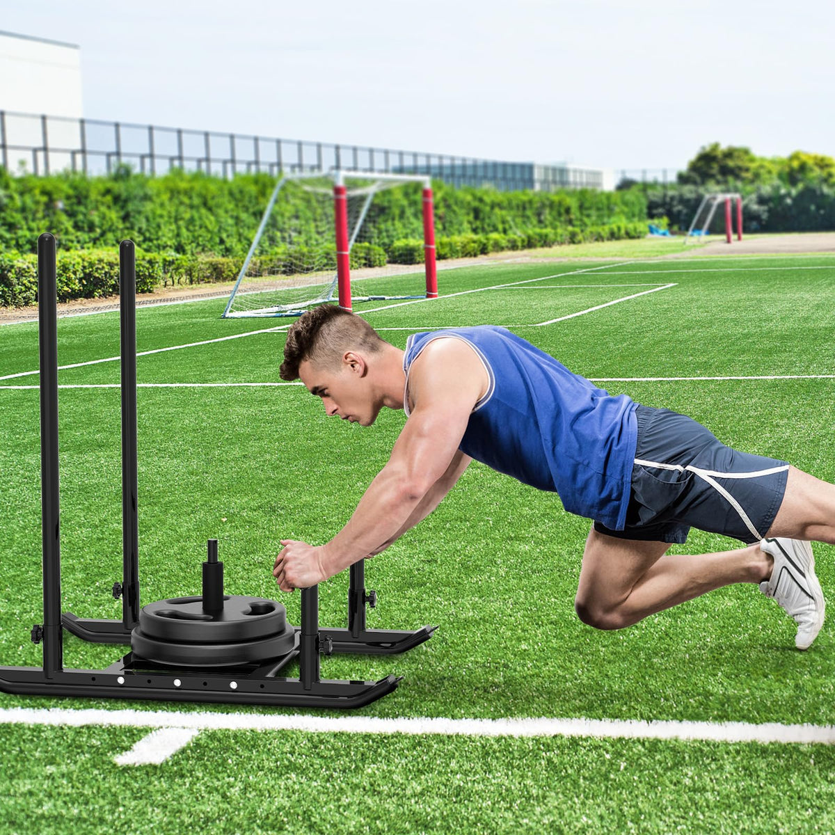 Weight Sled Fitness Sled Workout Sled for Fitness Strength - Dolibest Official Imagery - 7