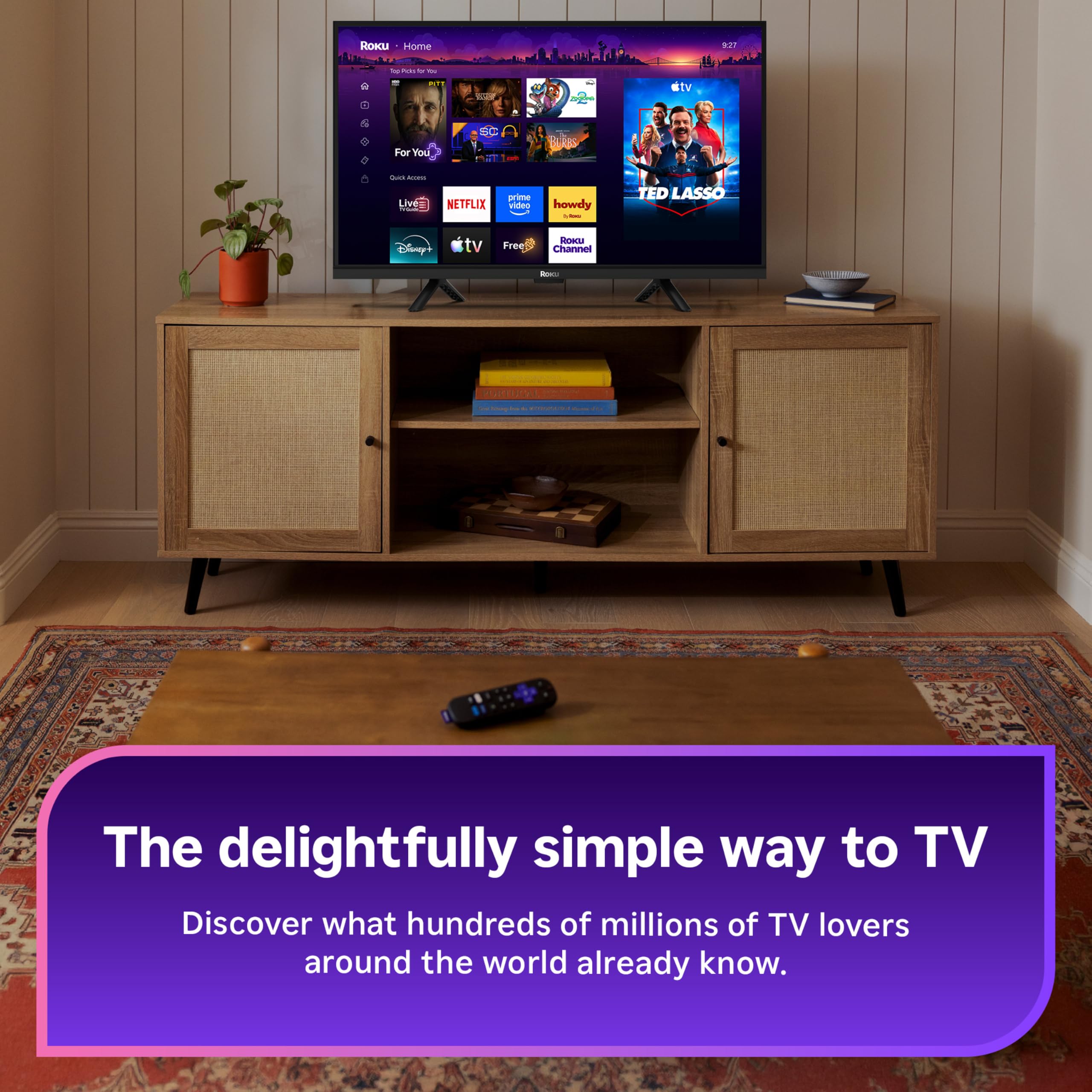 Roku Streaming Stick 4K with Voice Remote - HDR10+ & Dolby Vision - Roku Official Product View 2