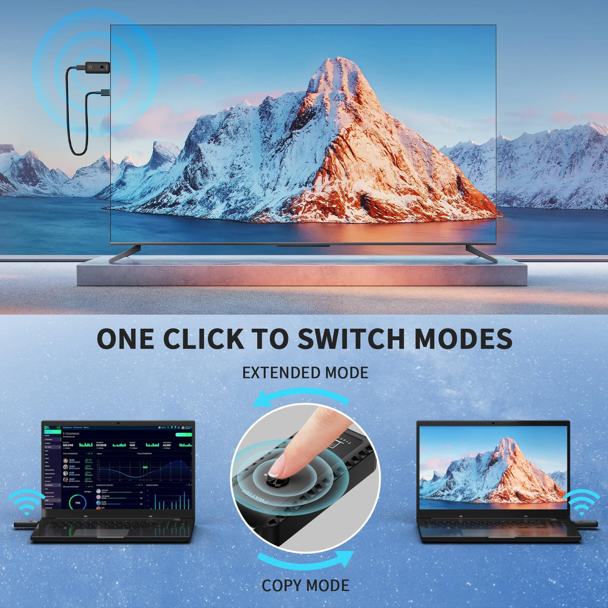 Wireless HDMI Transmitter and Receiver 328ft 100M Wireless - PWAYTEK Official Imagery - 8