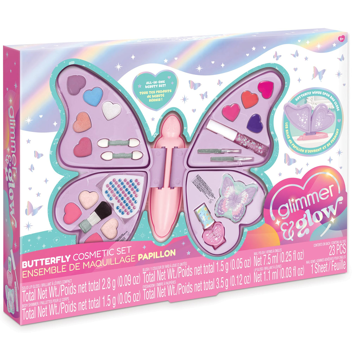 Make It Real Glimmer Glow Butterfly Cosmetic Set - Make It Real Official Imagery - 1