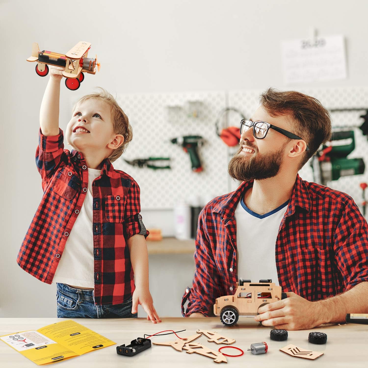 Poraxy 5 in 1 STEM kit for kids aged 8-10, featuring colorful science building projects and craft components.