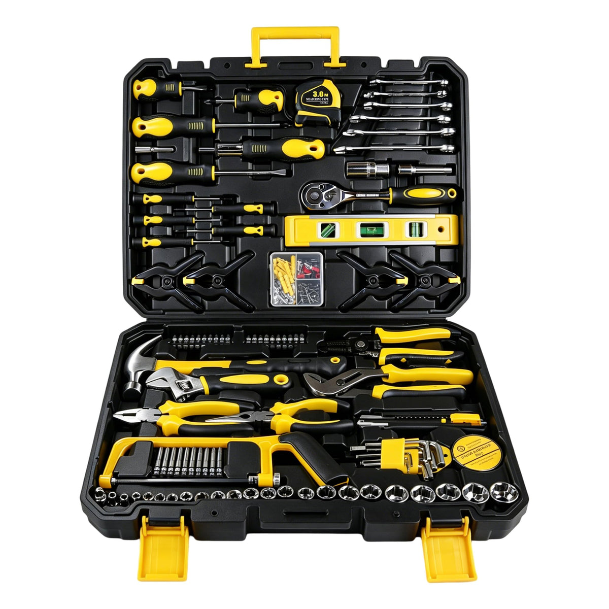 266 Piece Home Tool Set with Portable Storage Case Complete - Premium Selection Official Imagery - 2