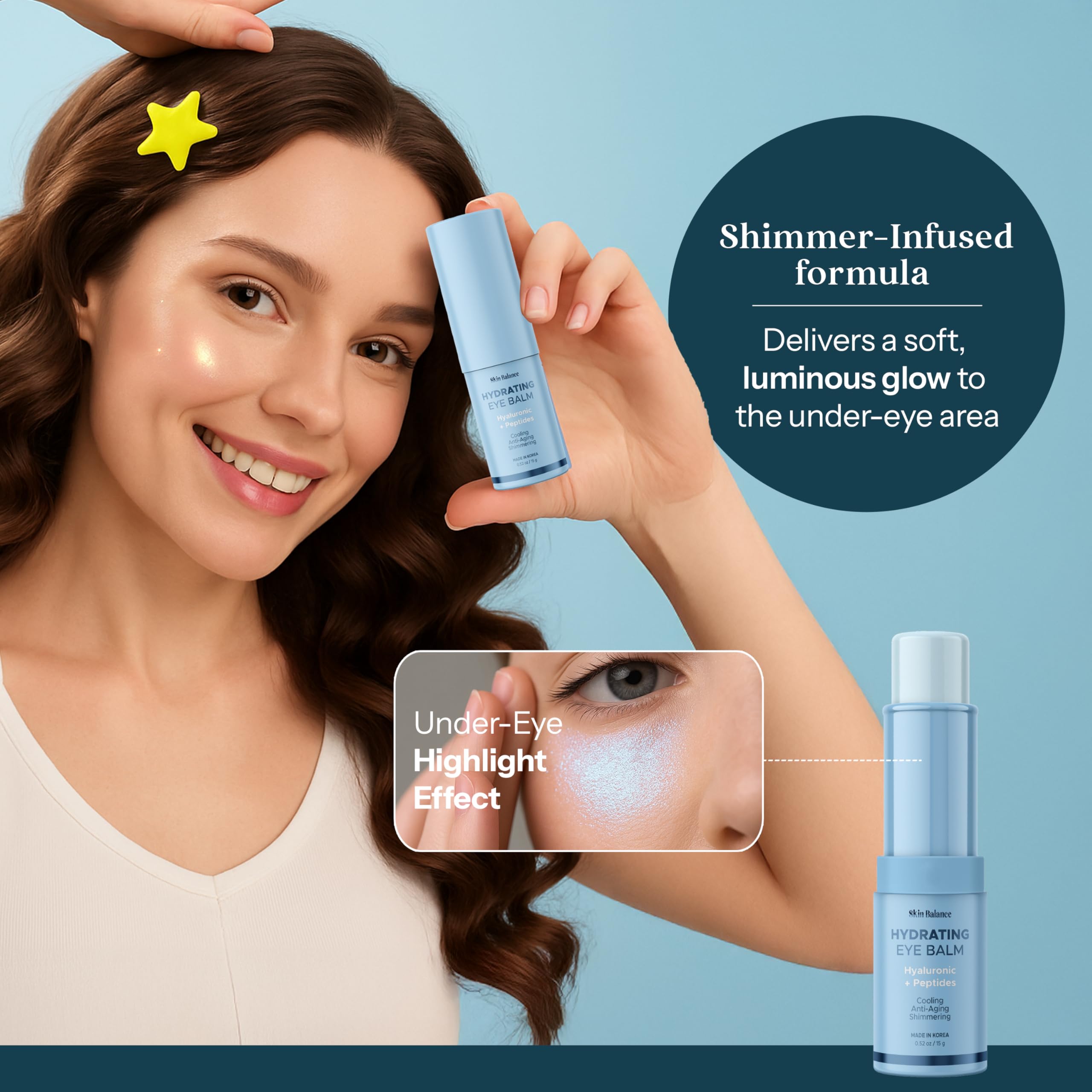Ultra Shimmer Eye Balm with Hyaluronic Acid &amp; Peptides – - Skin Balance