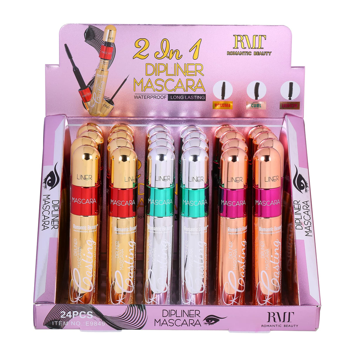 2 in 1 Lasting Dip Liner and Mascara by Romantic Beauty - Premium Selection Official Imagery - 3