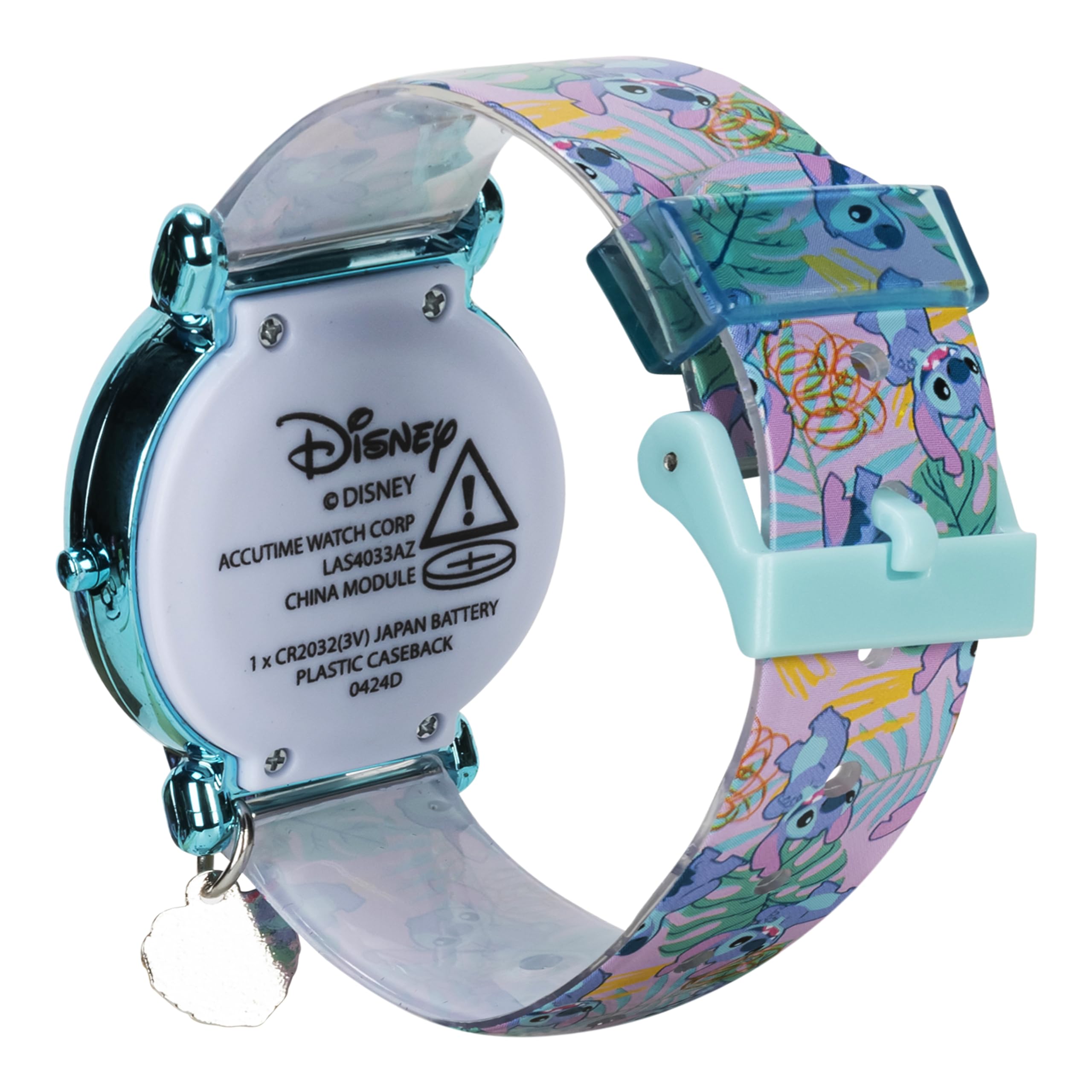 Accutime Kids Disney Lilo and Stitch Blue Digital LED Quartz Childrens - View 6
