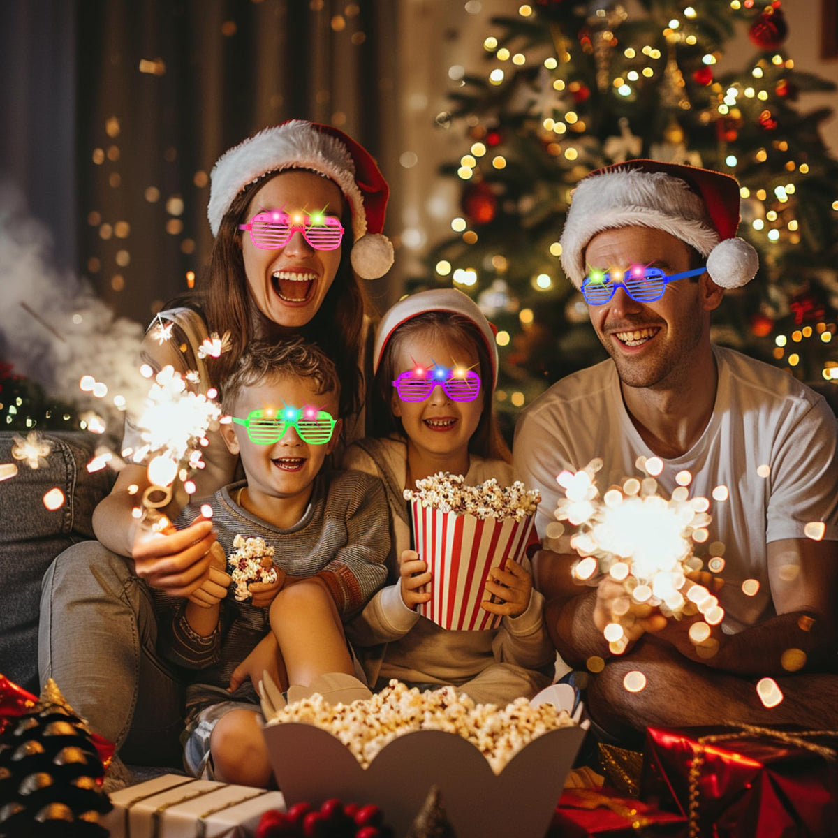 40 Pack Led Glasses Light Up Glasses Glow Glasses Glow In - Zaaaslsm Official Imagery - 5