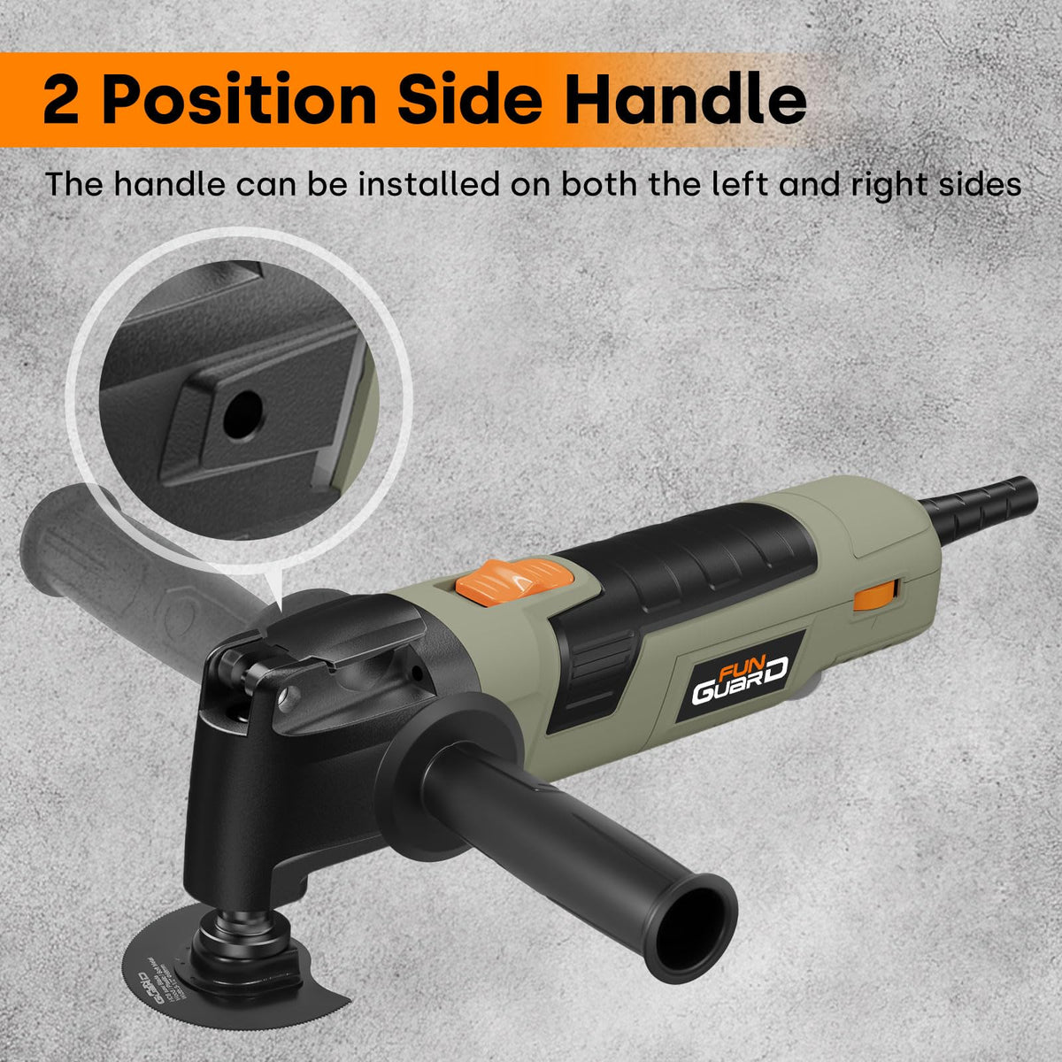 Oscillating Tool 300W 6 Speed 30 Piece Accessory Kit - Funguard Official Imagery - 6
