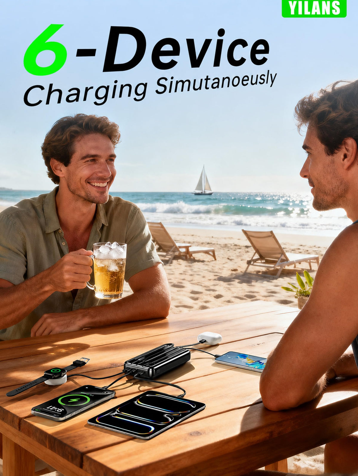 YILANS Portable Charger 50000mAh 22 5W Power Bank with Built - YILANS Official Imagery - 5