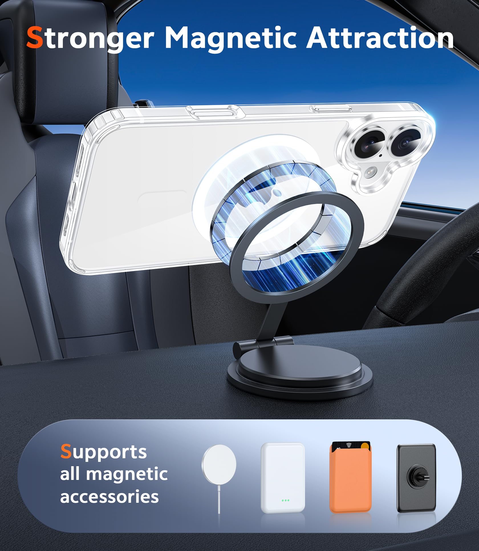 FNTCASE for iPhone 17 Phone Case Compatible with Magsafe Clear... - FNTCASE Official Product View 5