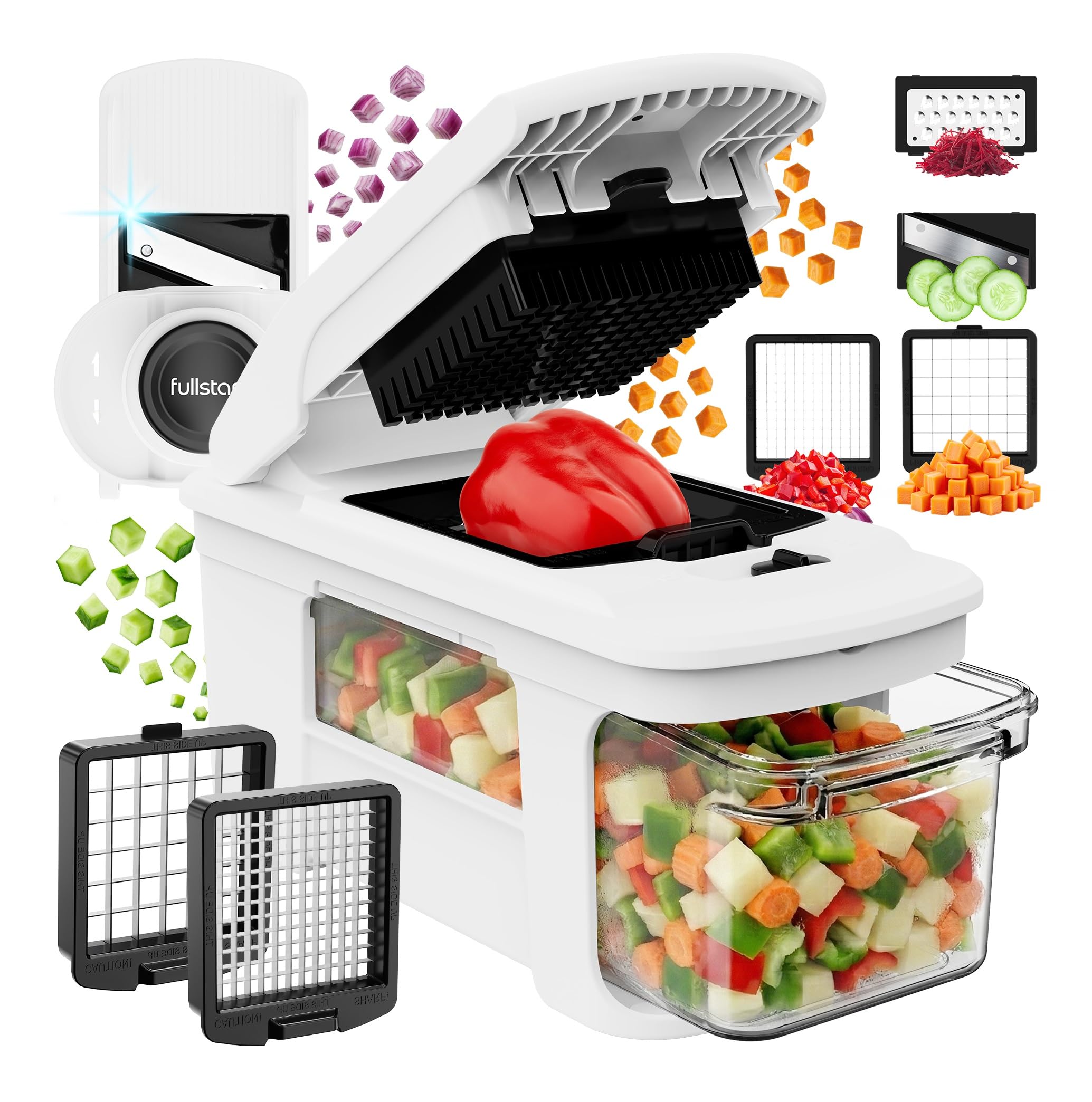 Fullstar Pro XL Vegetable Chopper & Mandoline Slicer w Pull-Out C by fullstar - Angle View 1