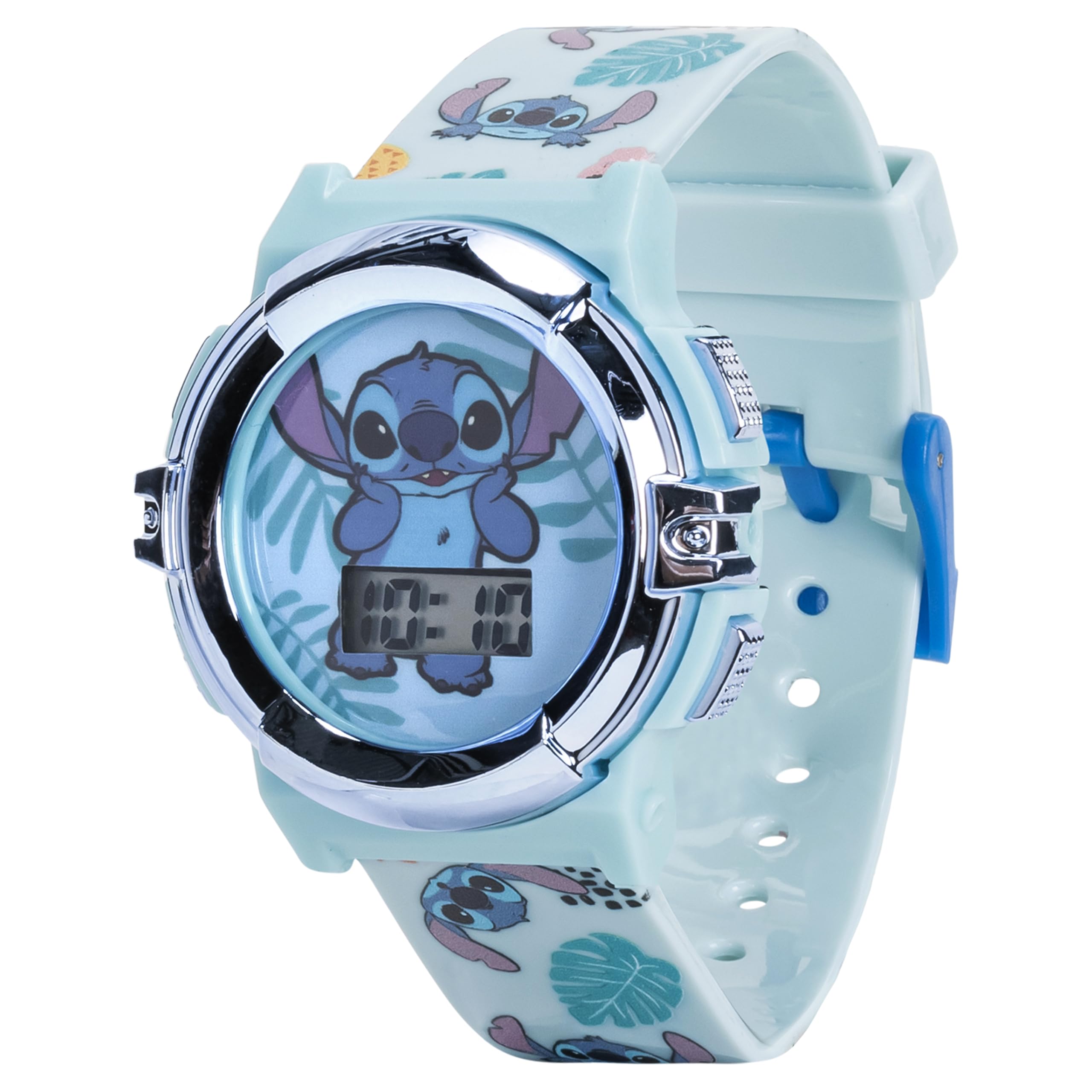 Accutime Disney Stitch Kids LCD Watch – Flashing Light-Up Dial, Digita - View 7