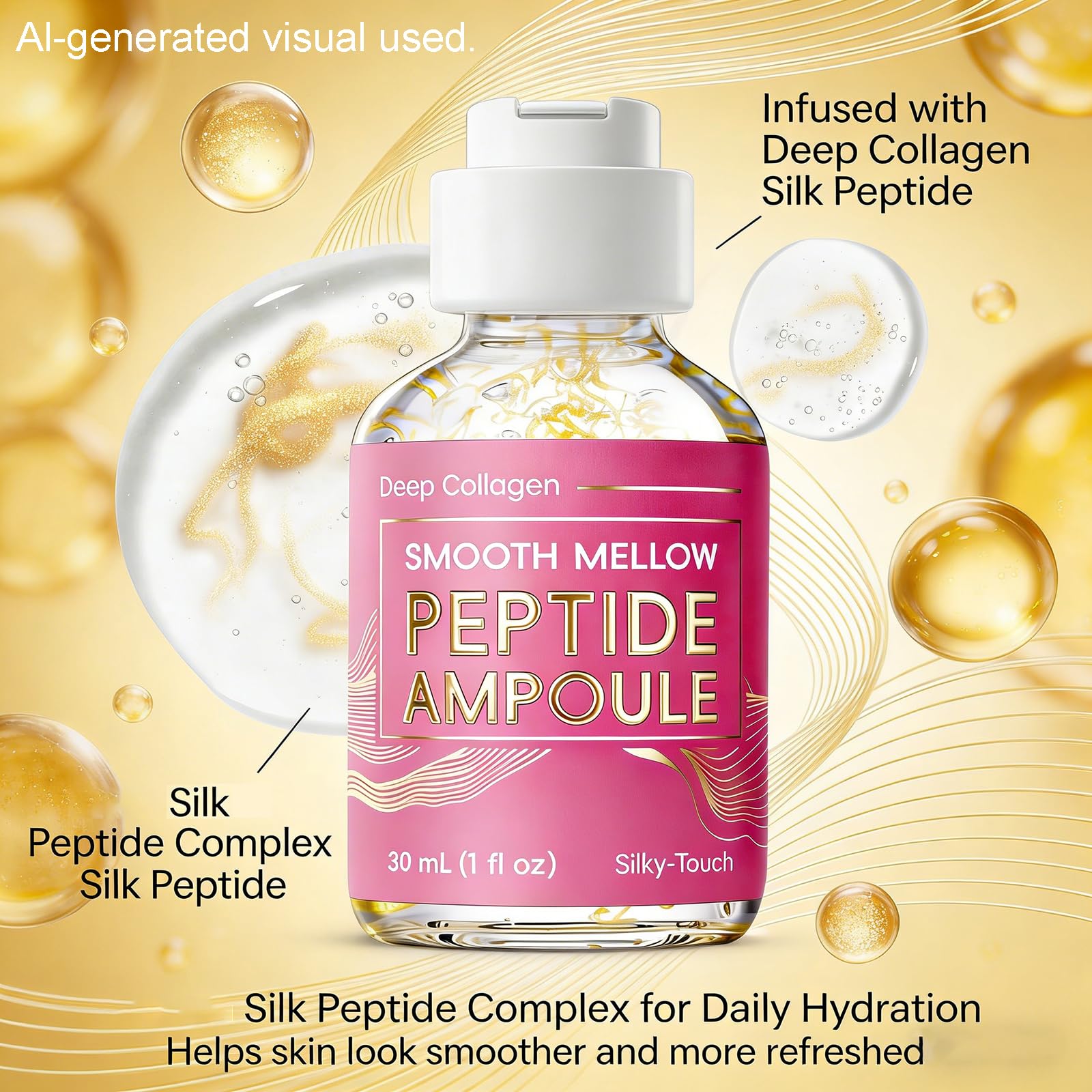 Silk Peptide Intensive Lifting Ampoule, Deep Collagen Silk - Generic