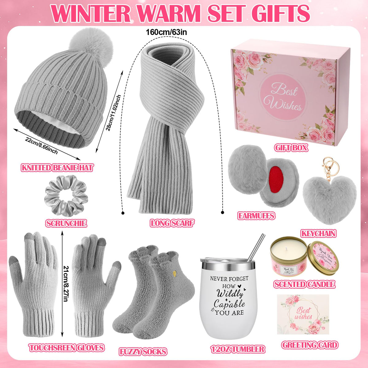 Patelai 11 Pcs Christmas Basket Gifts Set for Women - Patelai Official Imagery - 3