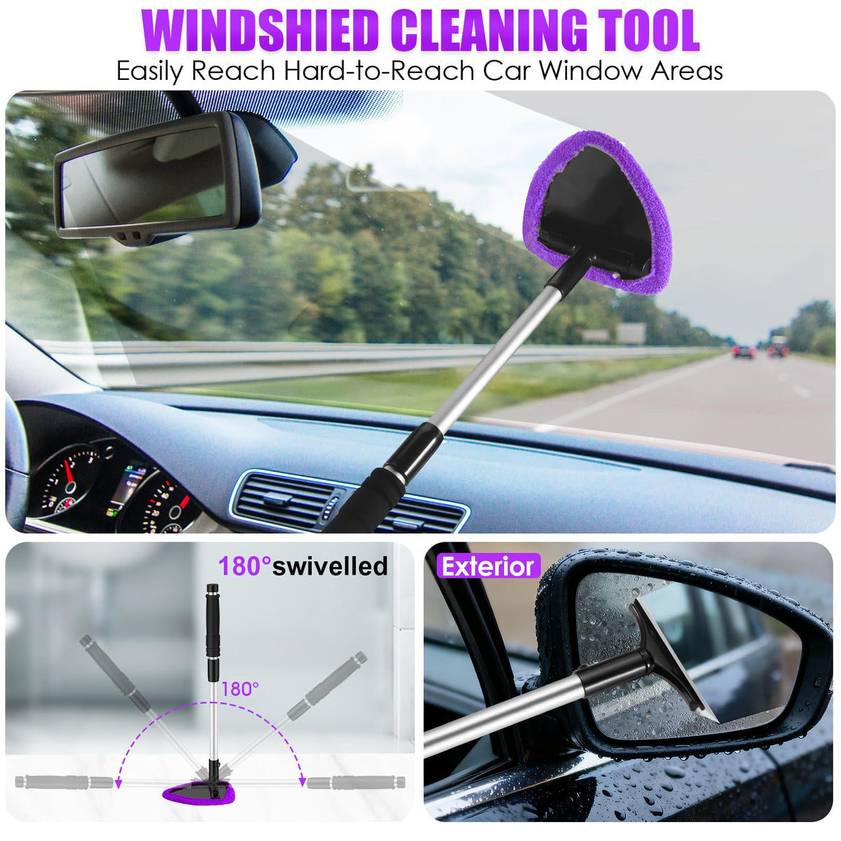 20PCS Car Cleaning Kit Car Interior Detailing Kit with - Viewsun Official Imagery - 4