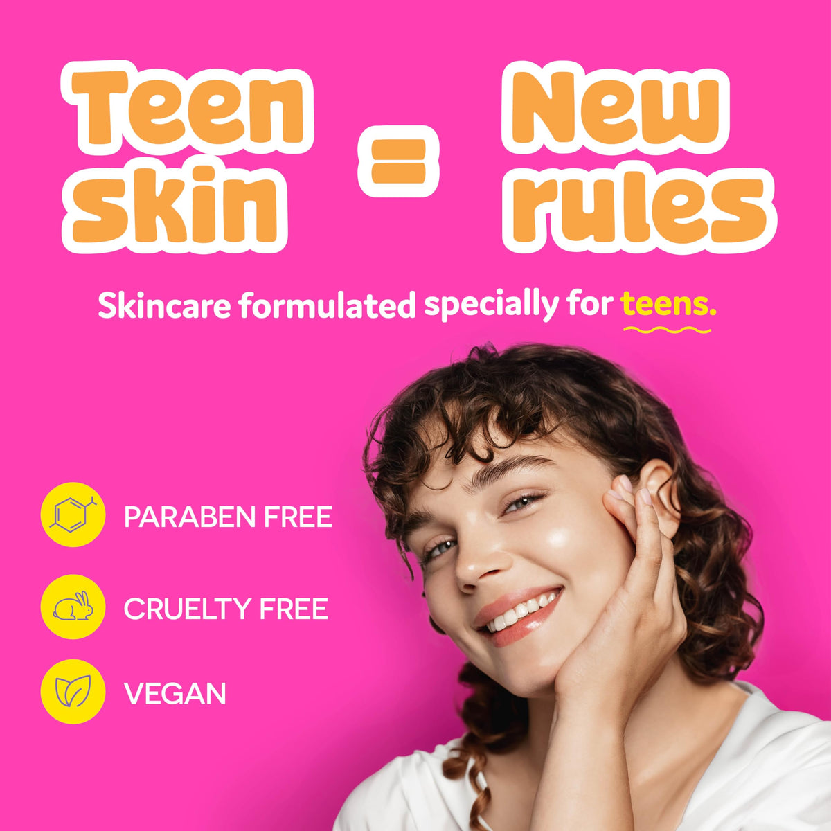 3 Step Teen Skin Care Kit Face Scrub Trendy Squeeze Face - BeYoutiful Official Product Imagery - 4