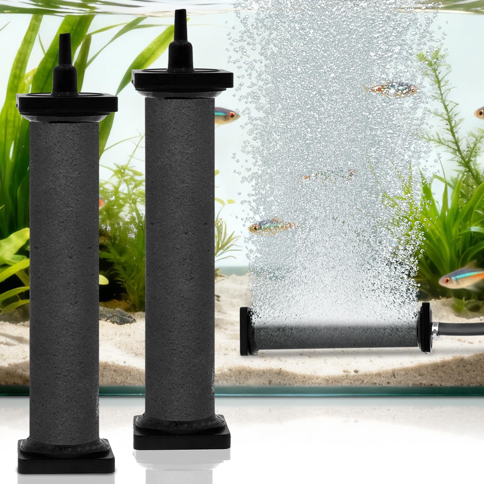 AquaMiracle New Innovative Rubber Air Stone | Air Bubbler | Oxyge - AquaMiracle Official Product View 1