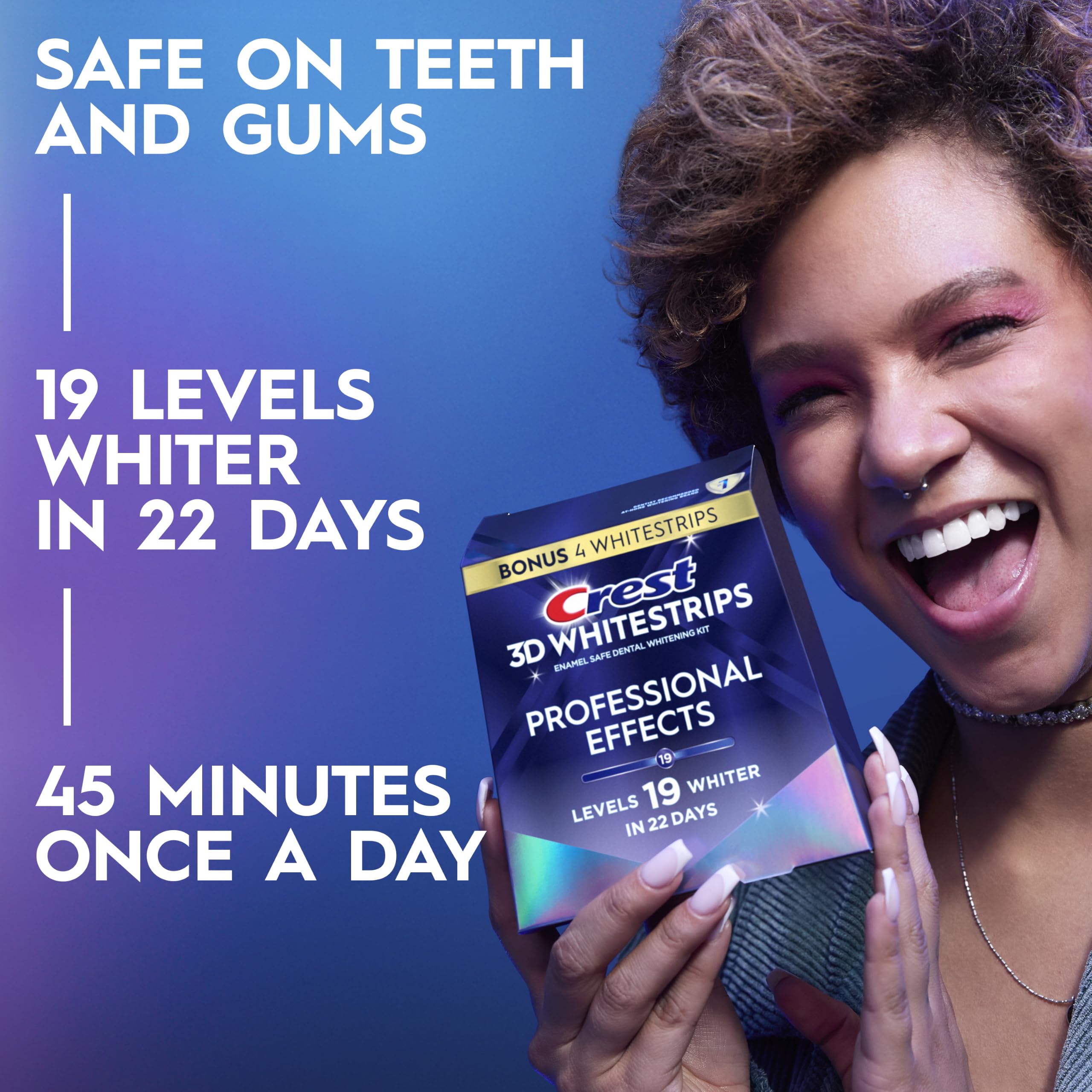 Crest Teeth Whitening Strips, Crest 3D Whitestrips Professiona... - Crest Official Product View 3