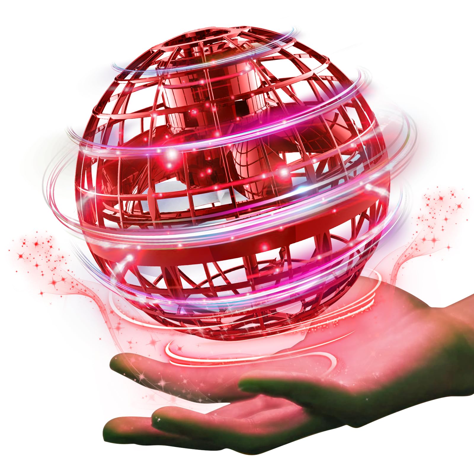 Ciniffo 2026 Upgraded Flying Orb Ball Toy with Dazzling Lights, M by Ciniffo - Angle View 7