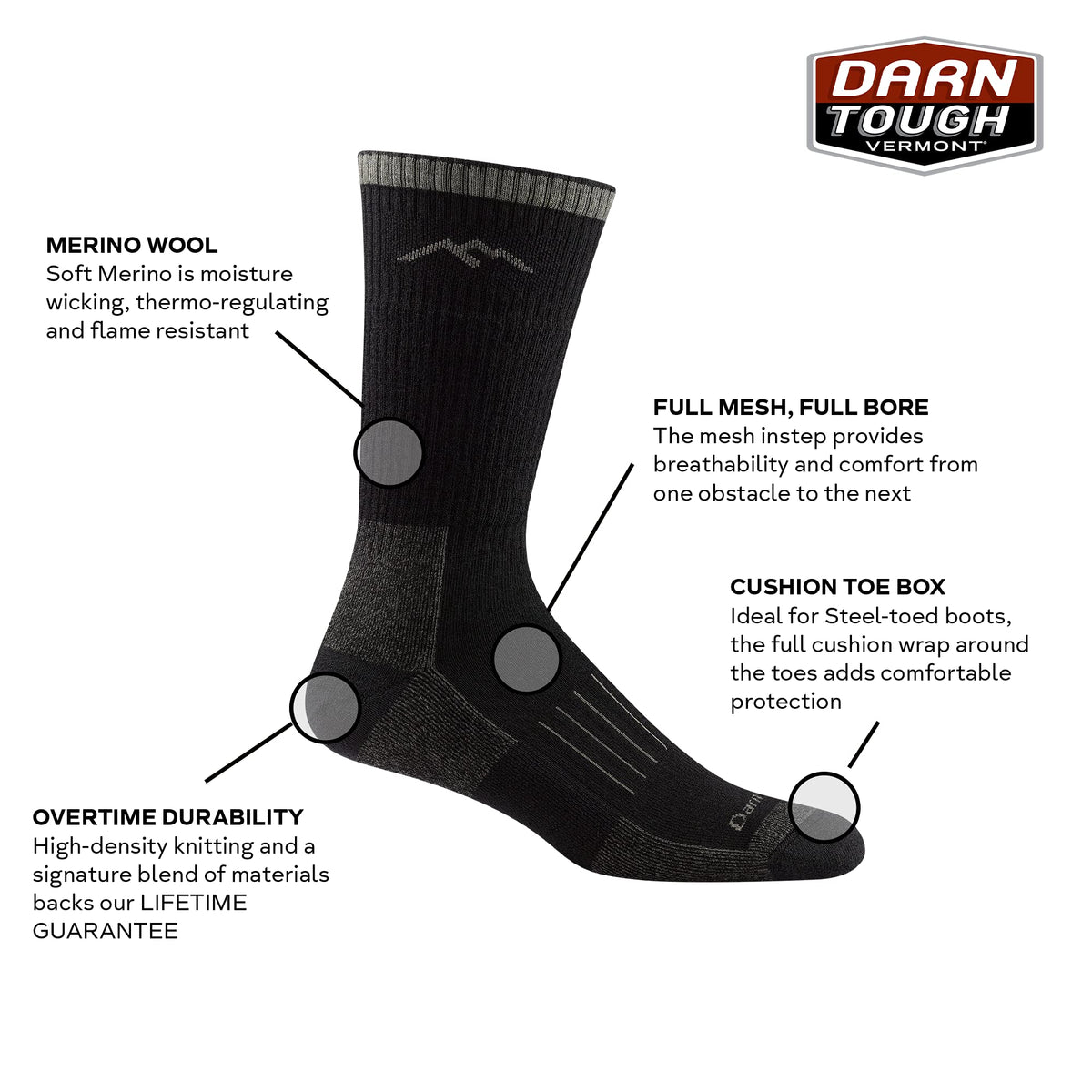 Darn Tough Vermont Men s Boot Midweight Cushion Hunting - Darn Tough Vermont Official Imagery - 3