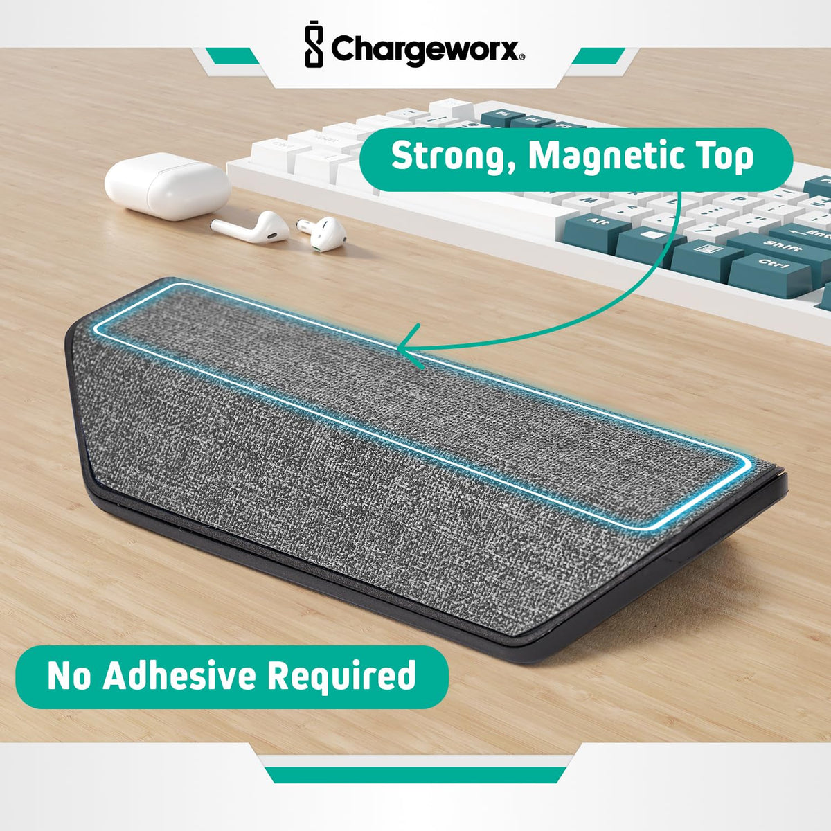 Magnetic Cable Management Organizer 4 PK Cord Holder 12 - CHARGEWORX Official Imagery - 4