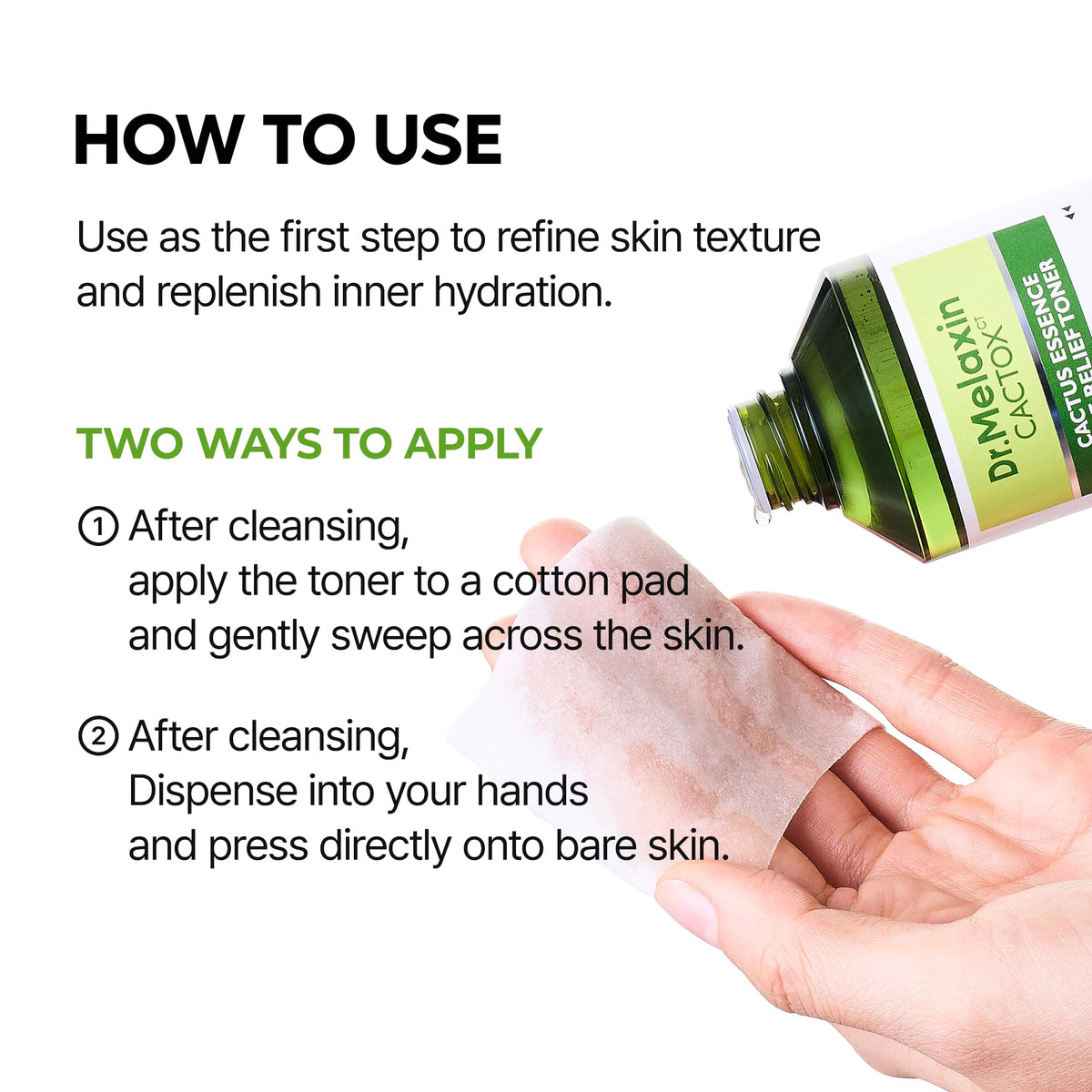 Dr Melaxin Cactox Cactus Essence Pore Relief Toner 150ml - Dr.Melaxin Official Imagery - 8