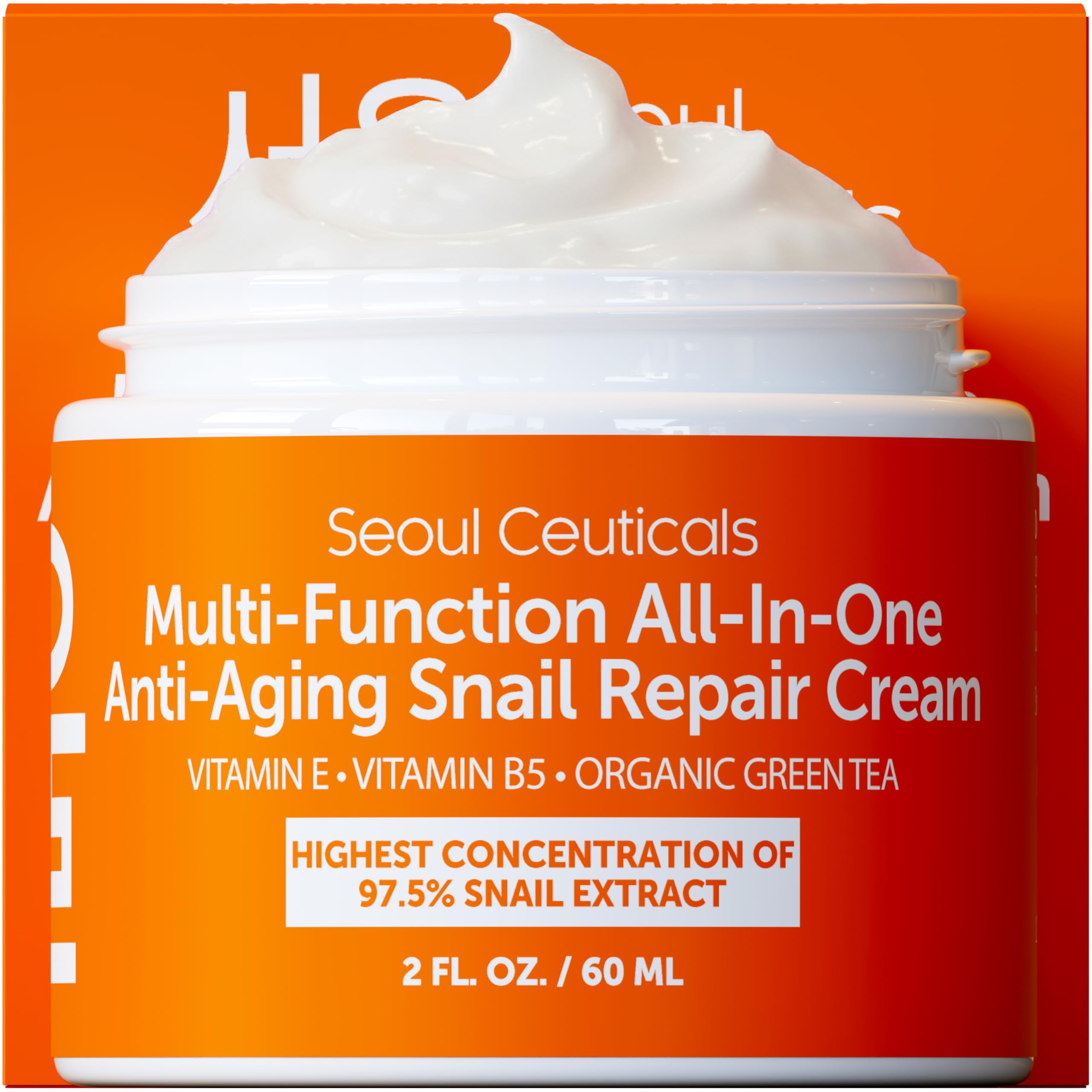 SeoulCeuticals 97.5% Snail Mucin Korean Face Moisturizer Day - SeoulCeuticals