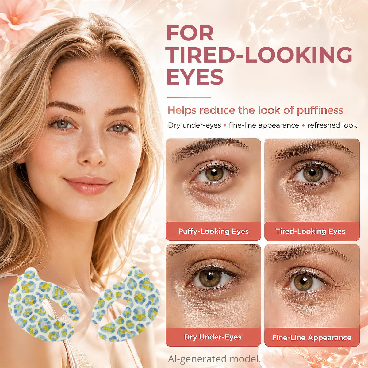 Under Eye Patches for Puffy Eyes and Dark Circles Collagen - Besteye Official Imagery - 5