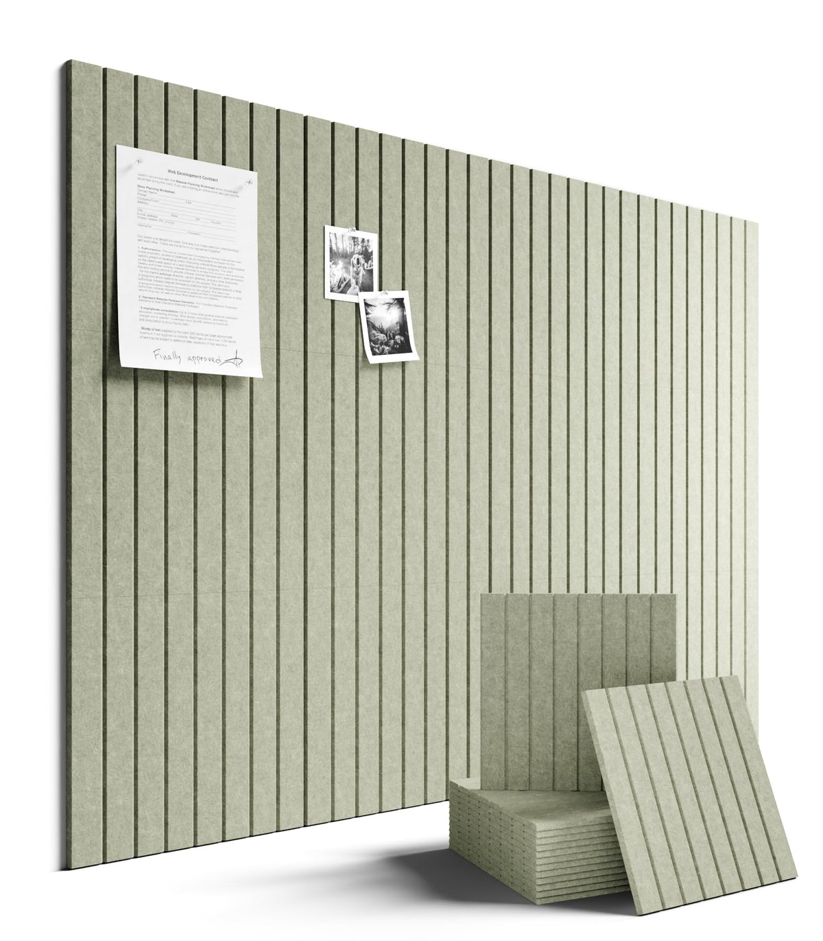 48 x 36 Large Felt Bulletin Board Sage - Fluxynara Official Imagery - 1
