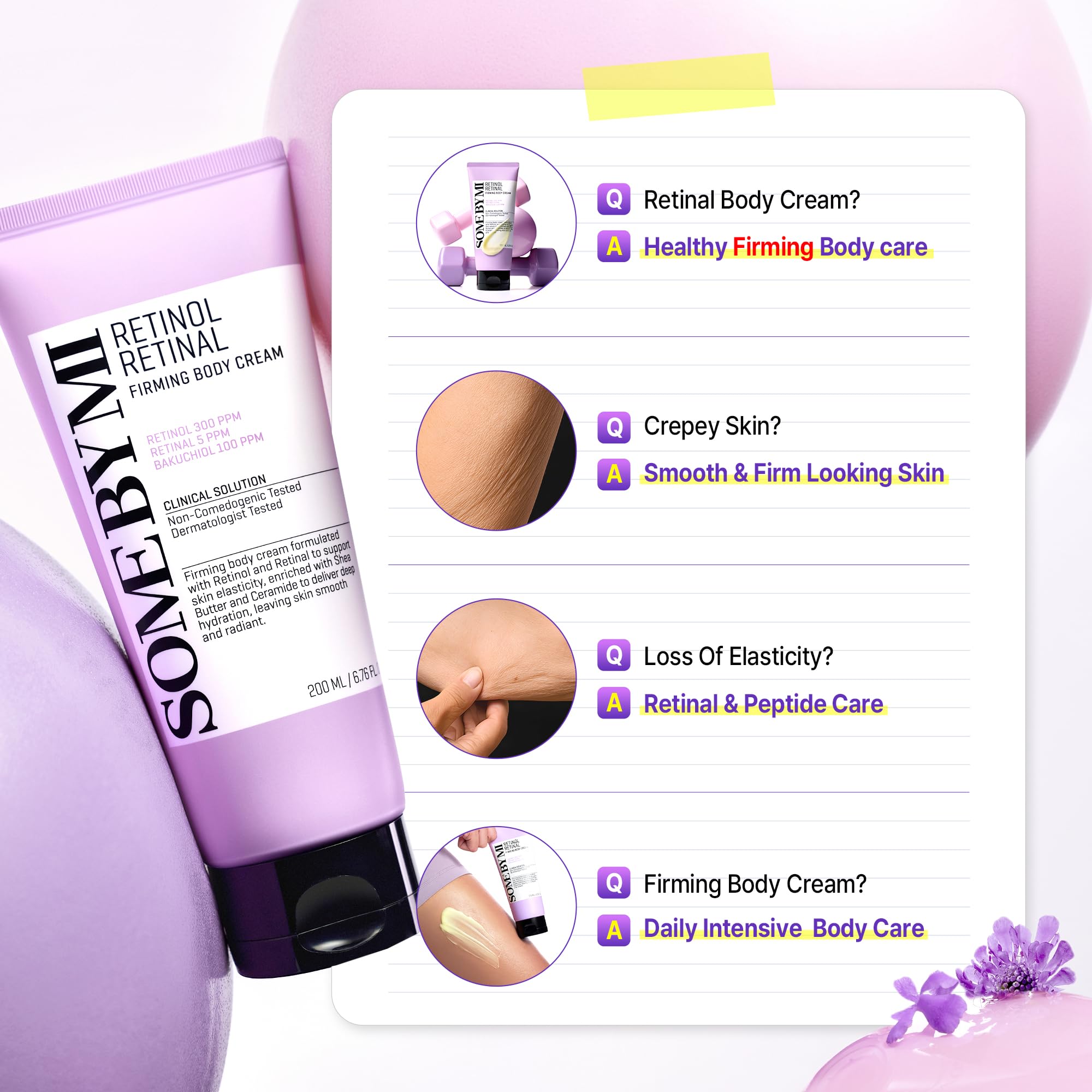 SOME BY MI Retinol Retinal Firming Body Cream 6.76 fl oz – Body Lotion for - SOME BY MI Official Product View 8